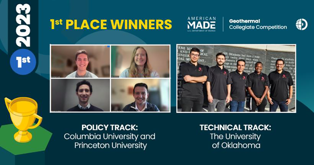 Geothermal 1st place winners