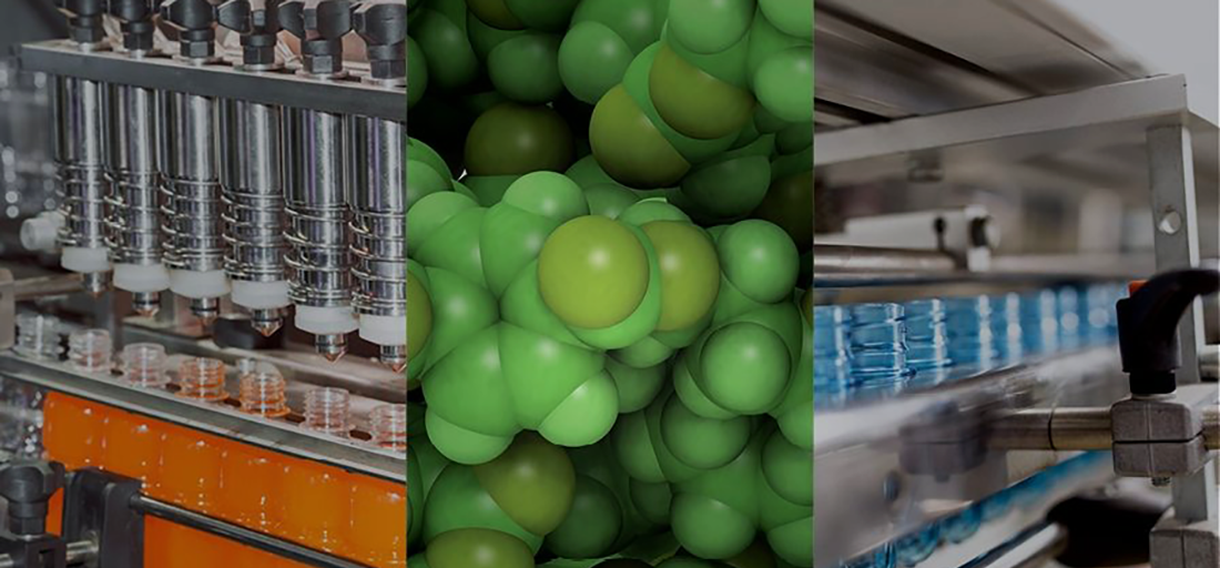 Collage of plastic technological solutions