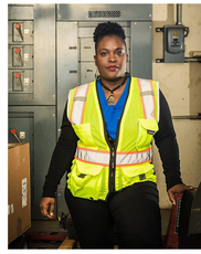 Clean Energy Champion Tonya Hicks went from electrician to business owner. Photo courtesy Audra Melton