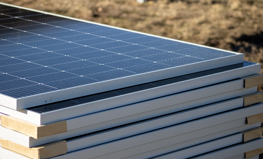 Utility solar farm in Paris, Texas