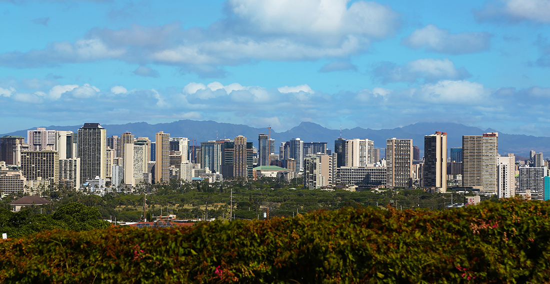 Honolulu city skyline