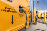 electric school bus charging port