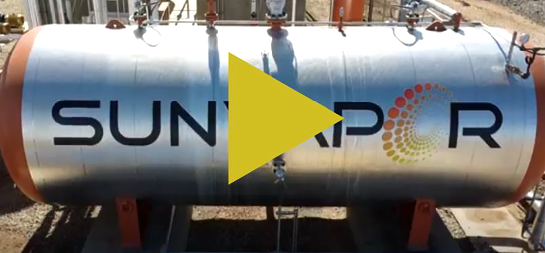 Video thumbnail: Sunvapor is developing technology that can concentrate sunlight to generate heat, producing steam. 
