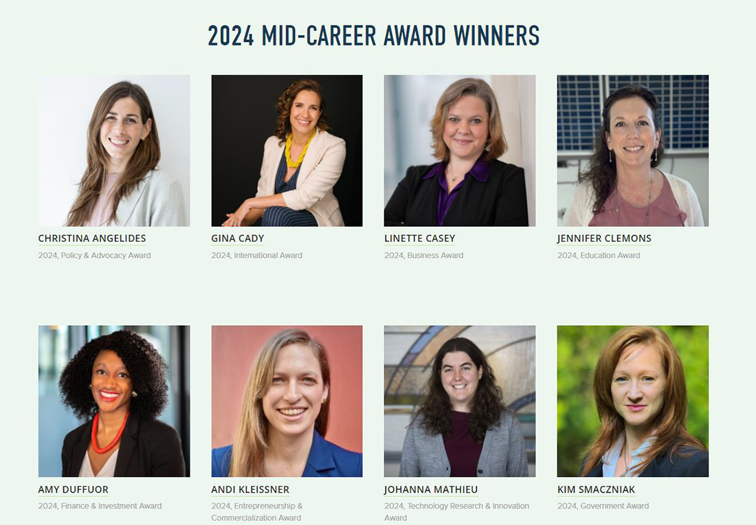 Collage of 2024 Mid-Career Award winners
