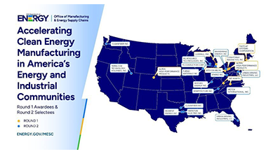 Manufacturing selections map