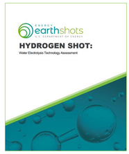 The Hydrogen Shot assessment report cover features a white, green, and blue design.