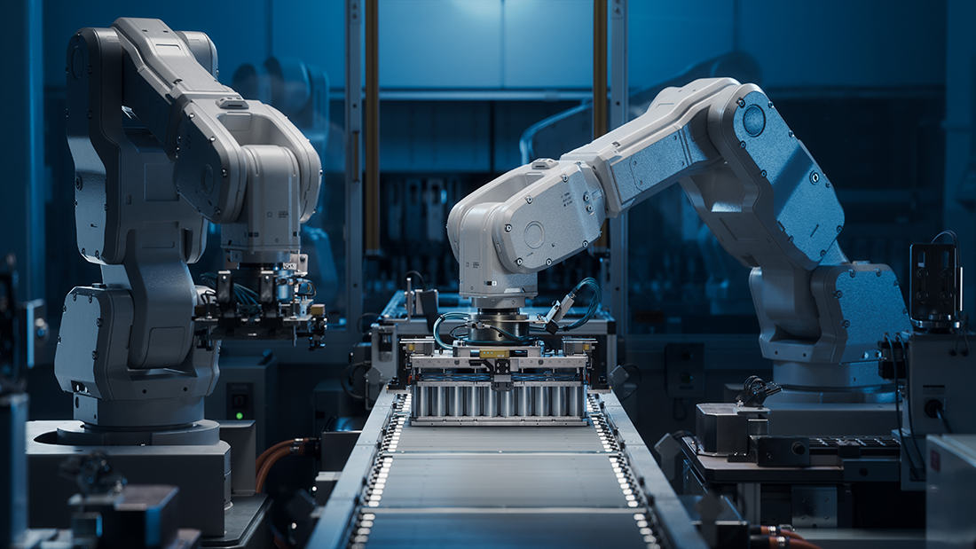 Robotic arm equipment involved in battery manufacturing