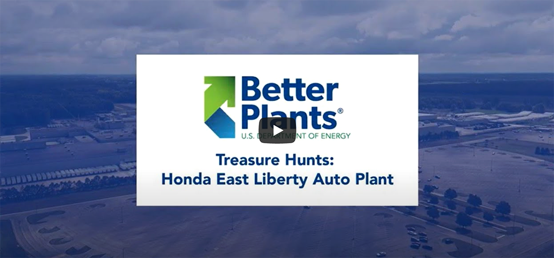 Video Thumbnail: Better Plants Energy Treasure Hunts text with image of Honda auto plant in background