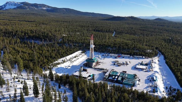 Mazama’s superhot working site at Newberry Volcano Photo credit: Mazama Energy 