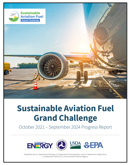 Sustainable Aviation Fuel (SAF) Grand Challenge 2021-2024 Progress Report cover
