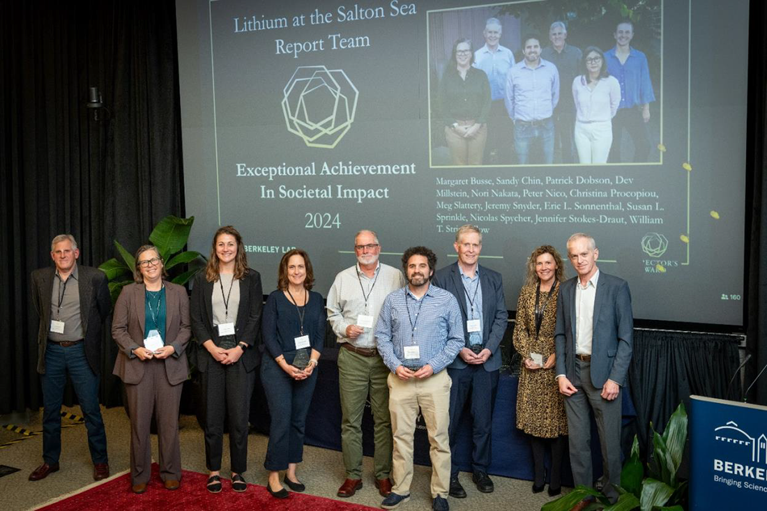 LBNL report team receives award.