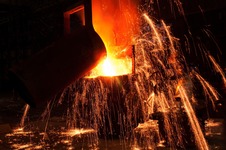 Image of molten metal handling. 