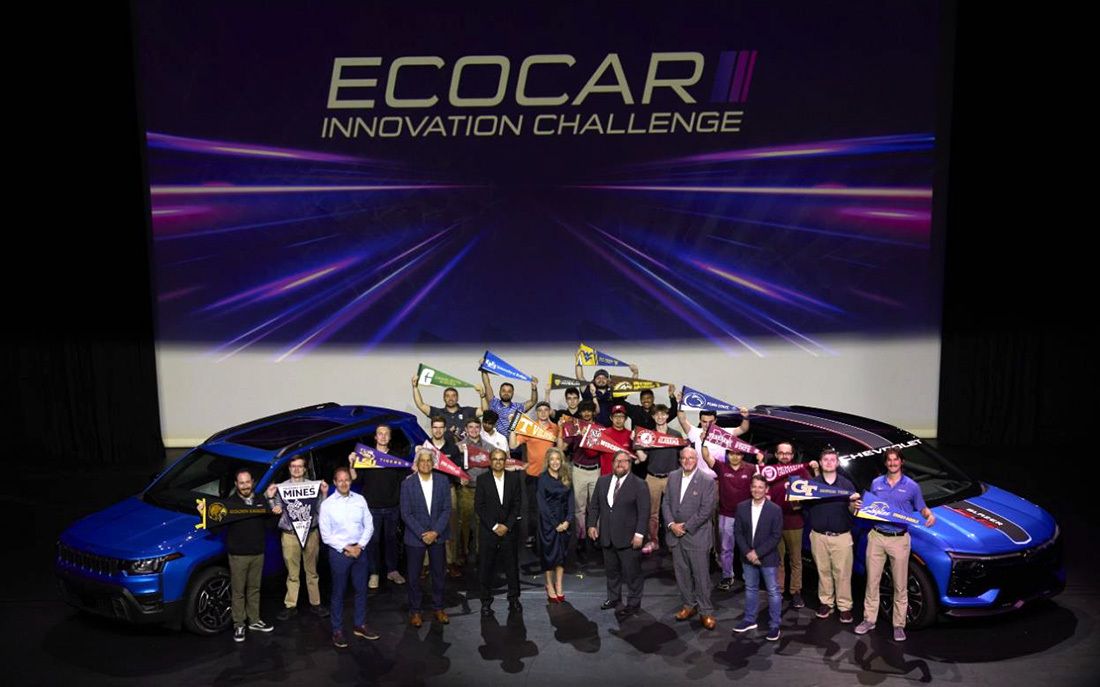 Universities and vehicle platforms taking part in the EcoCAR Innovation Challenge