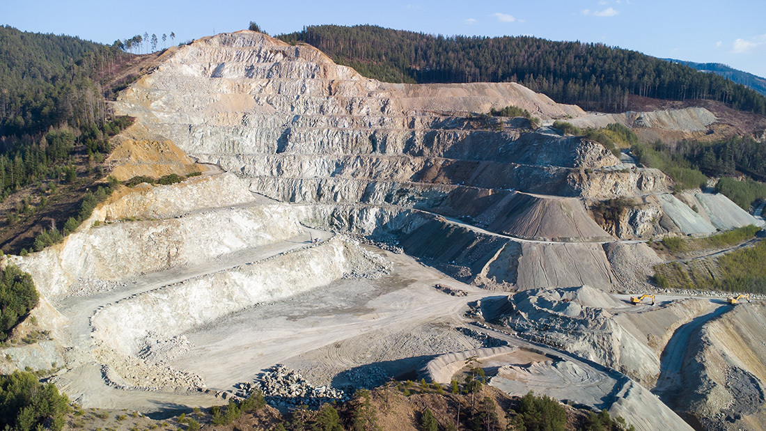 Mining quarry