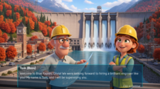 A screenshot of characters in Argonne's Hydropower Market Game