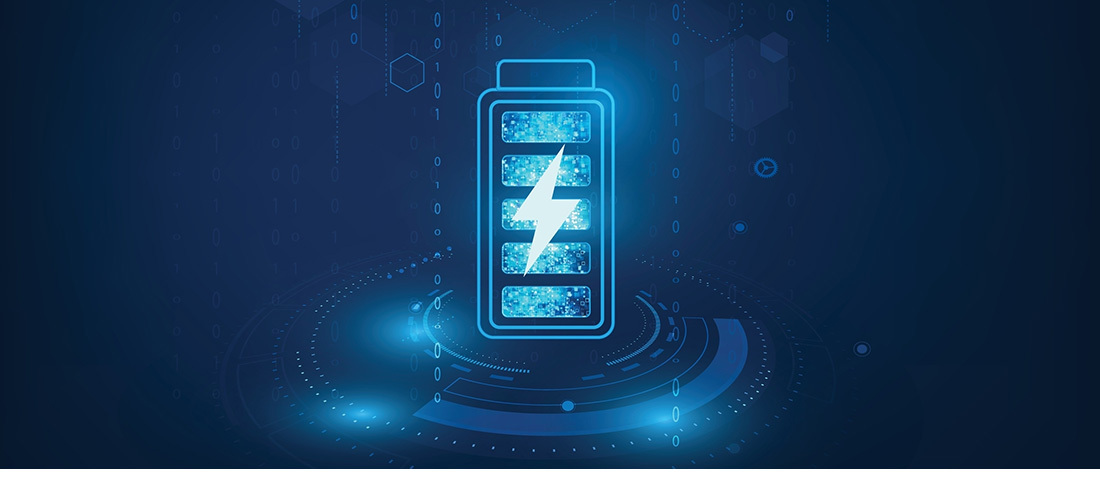 Lithium ion battery graphic