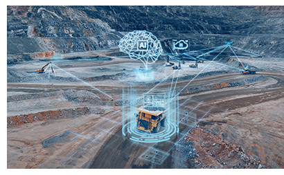 Illustration depicting next-generation mining