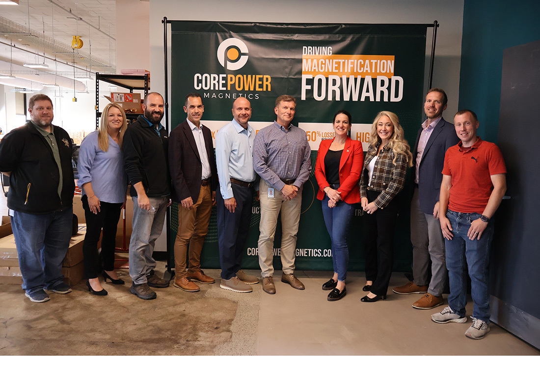 Assistant Secretary of Energy Audrey Robertson and CMEI Chief of Staff Rachael Overbey visited CorePower Magnetics.
