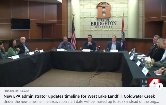 Zeldin at press conference for West Lake Landfill.