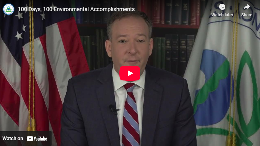 100 Days, 100 Environmental Accomplishments