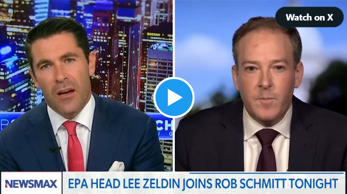 Administrator Zeldin speaking with Rob Schmitt on Newsmax.