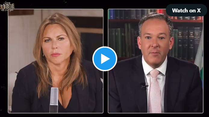 Lara Logan and EPA Administrator Zeldin during an interview on Going Rogue.