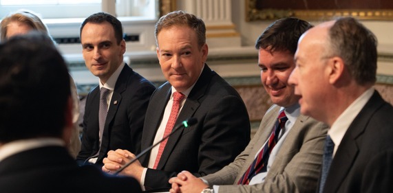 Administrator Zeldin with other government officials around a conference room table.