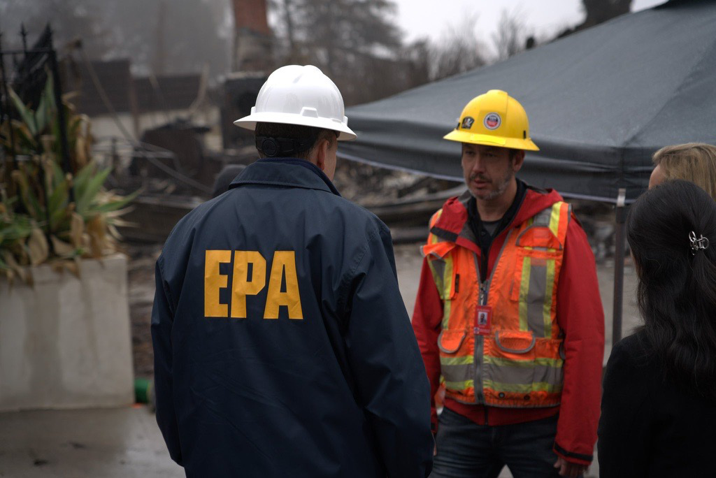 Administrator Zeldin visits the wildfires cleanup in Los Angeles.