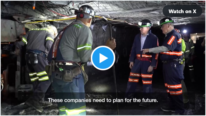 Zeldin visits the Henderson County Mine in Kentucky.