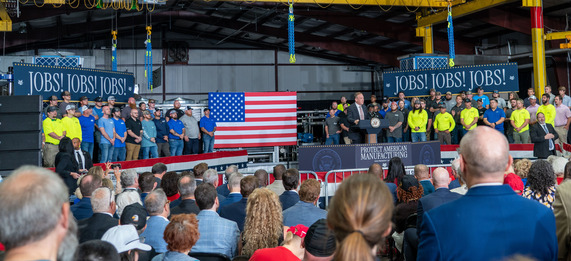 Administrator Zeldin speaks to Georgia crown alongside Vice President Vance. 