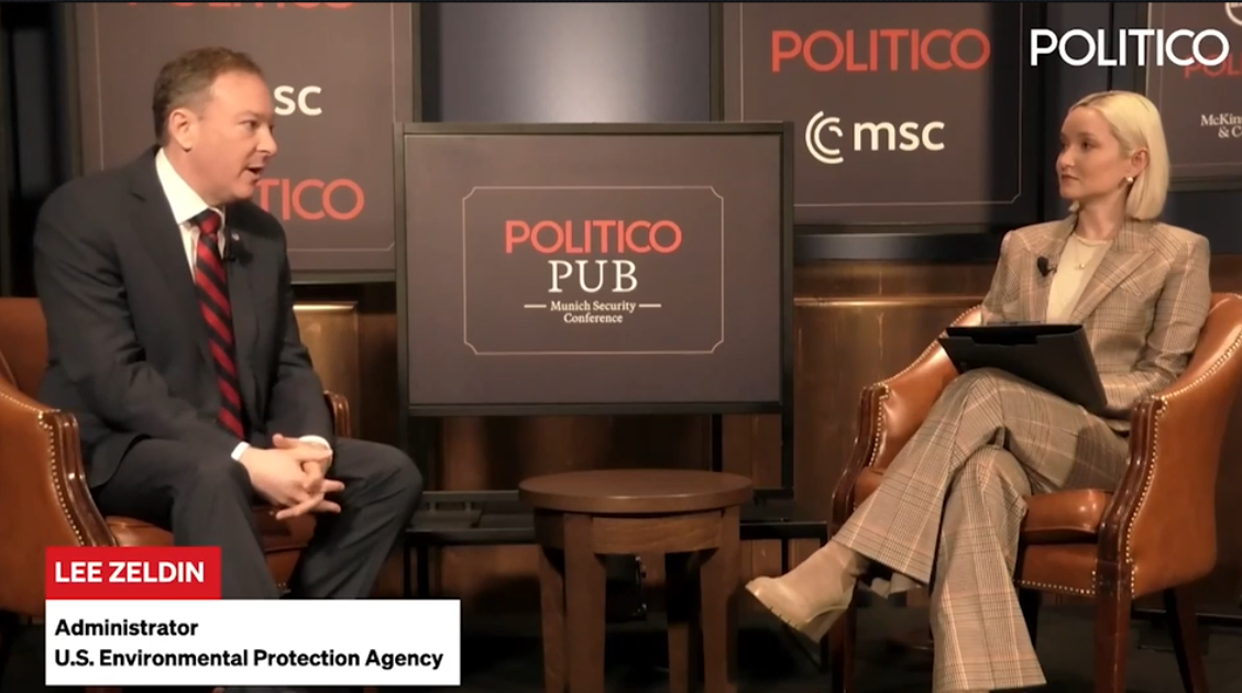Administrator Zeldin Speaks with Politico at Munich Security Council