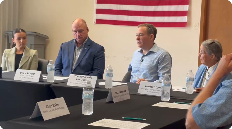 Administrator Zeldin speaking at a roundtable meeting in Texas.