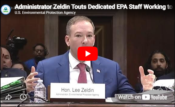 EPA Administrator Lee Zeldin speaks at Congressional budget hearing.