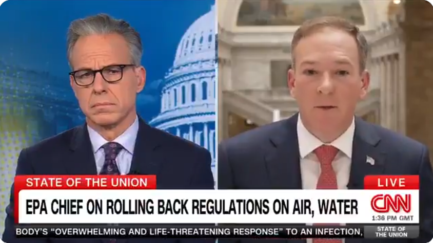 Administrator Zeldin joins CNN’s Jake Tapper on "State of the Union."