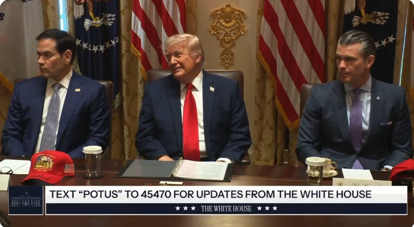 Administrator Zeldin attends a cabinet meeting at the White House.
