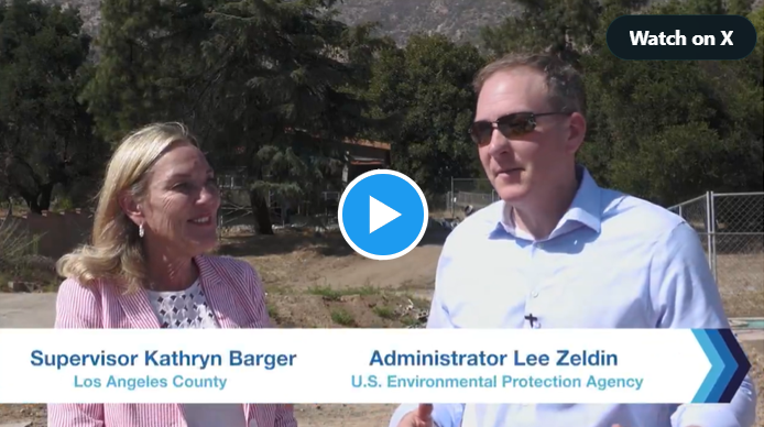 Administrator Zeldin visits the Palisades and Altadena fire areas.