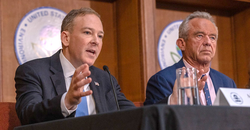EPA Administrator Lee Zeldin and U.S. Health and Human Services Secretary Robert F. Kennedy, Jr.