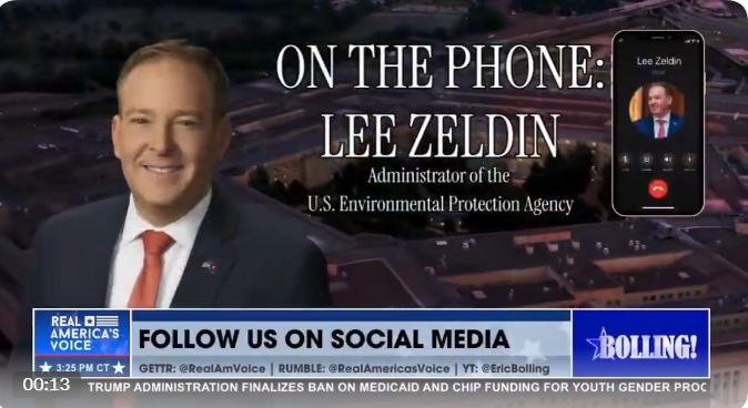 Zeldin joins Real America’s Voice to discuss restoring consumer choice.
