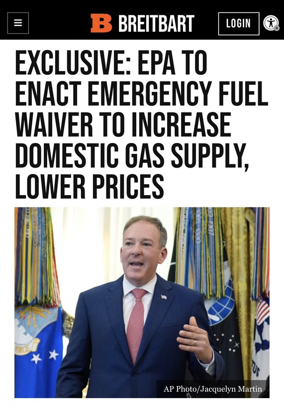 EPA issues temporary emergency fuel waiver.
