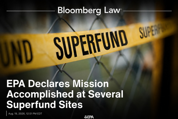 EPA announces deletions to all or part of 8 contaminated sites from the National Priorities List.