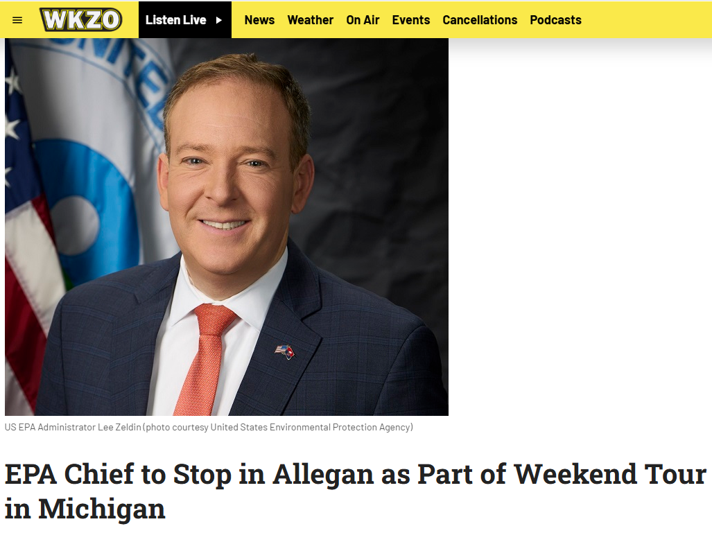 Administrator Zeldin Visits Michigan