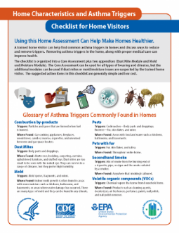 Lista de control para el asma en el entorno del hogar