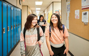 Kids in School hallway