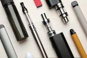 electronic cigarettes and vapes on a table
