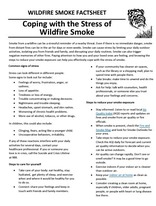 Coping with Wildfires Factsheet