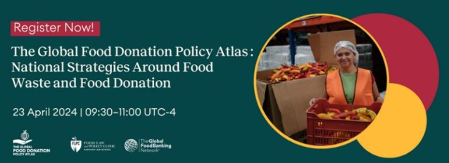 Attend a Webinar on National Strategies for Food Waste and Food Donation on April 23rd