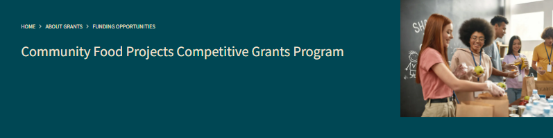 Apply for USDA’s Community Food Projects Competitive Grants by November 7, 2024