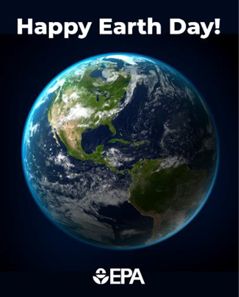 Planet Earth against dark background.