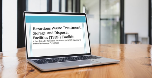 Treatment storage and disposal toolkit cover image