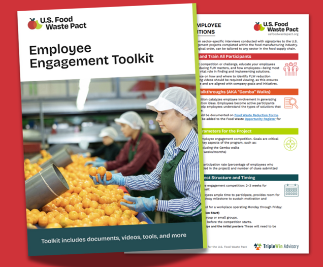 U.S. Food Waste Pact Releases New Employee Engagement Toolkit on Food Waste
